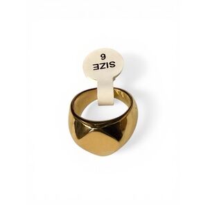 New! Gold Tone Chunky Dome Ring Size 6